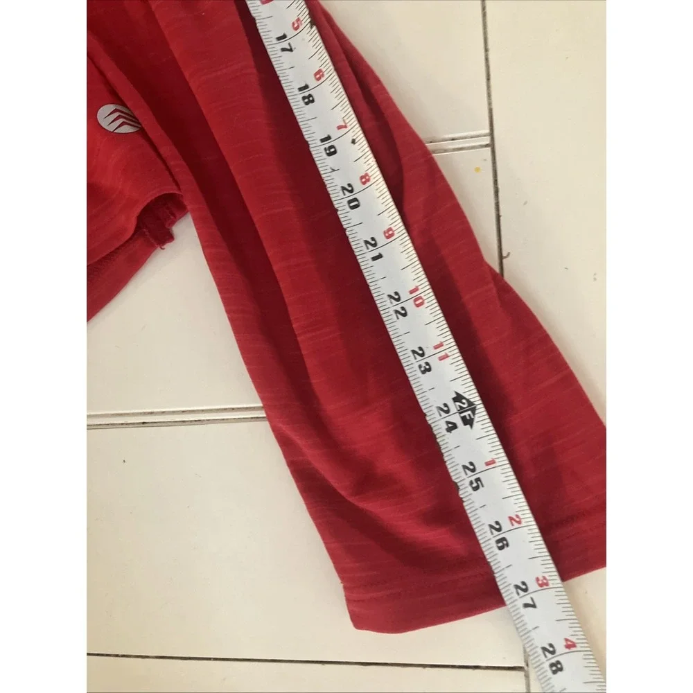 Solaris Performance Men's Red Polyester 1/4 Zip Red 3XT